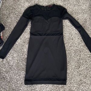 black long sleeve dress